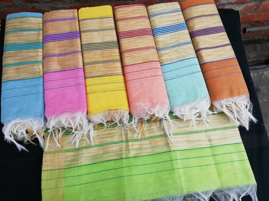 Assamese Chadar – Soft Handloom-Style Multicolour Collection